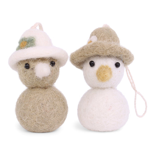 Gry & Sif Küken mit Hut grün weiß 2er-Set