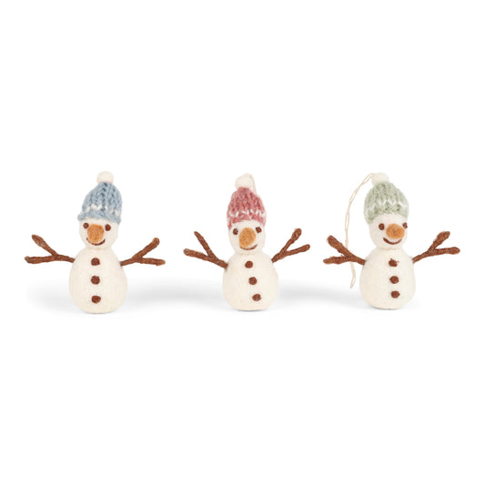 Gry & Sif Schneemänner mit Mütze 3er-Set