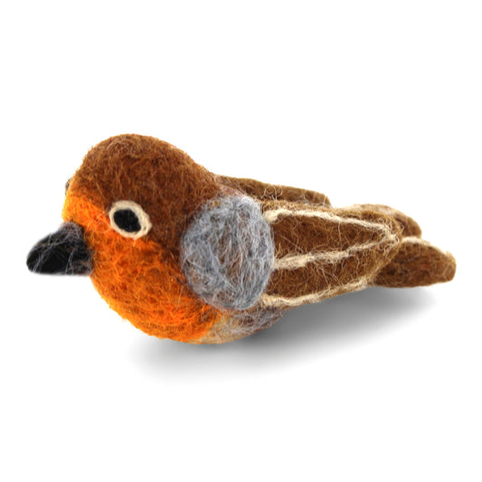 Gry & Sif Filz Vogel Rotkehlchen