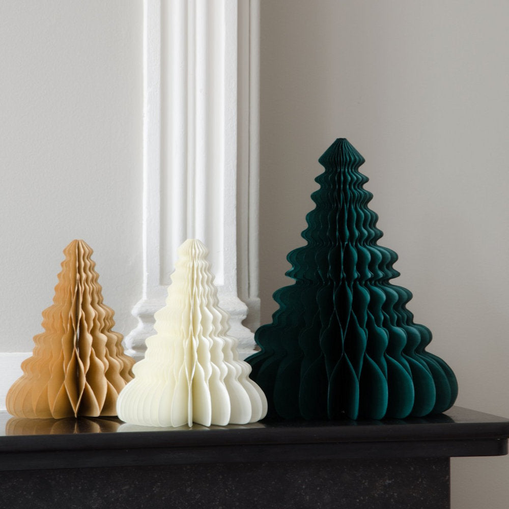 Home Delight Papier Wabenbaum Noël 3er-Set