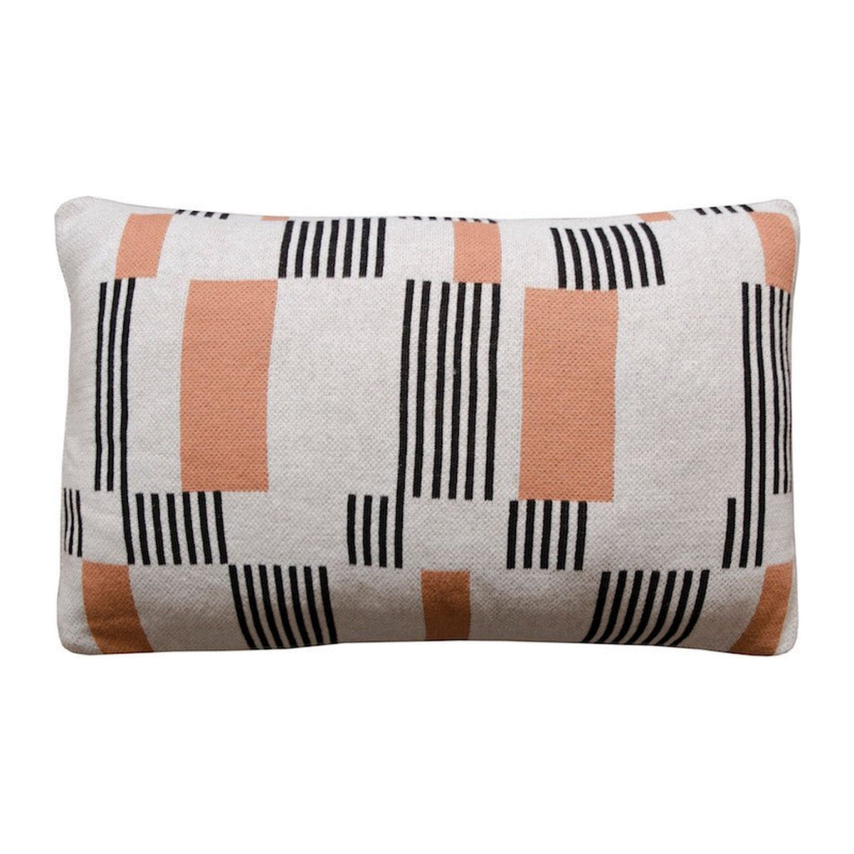 Home Delight Indy Kissen 50x30 cm gestrickt korallenrot