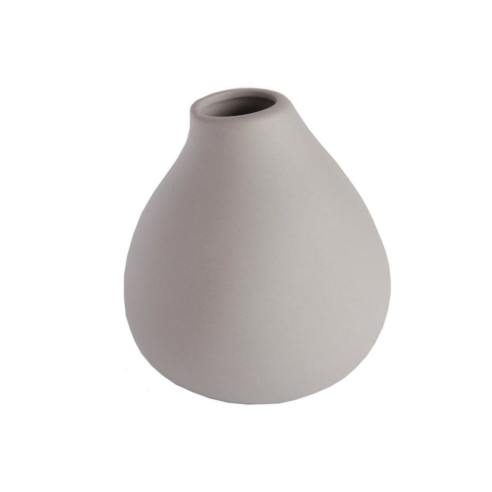 Home Delight Jona Vase Keramik hellgrau 8,5x8x9 cm