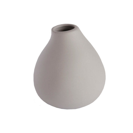 Home Delight Jona Vase Keramik hellgrau 8,5x8x9 cm