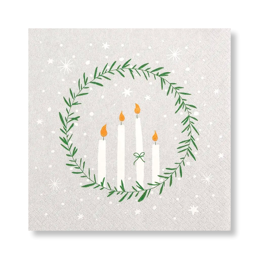 Home Fashion Delicate Wreath Lunch-Servietten 33×33 cm