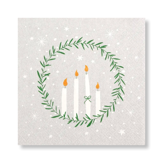 Home Fashion Delicate Wreath Lunch-Servietten 33×33 cm