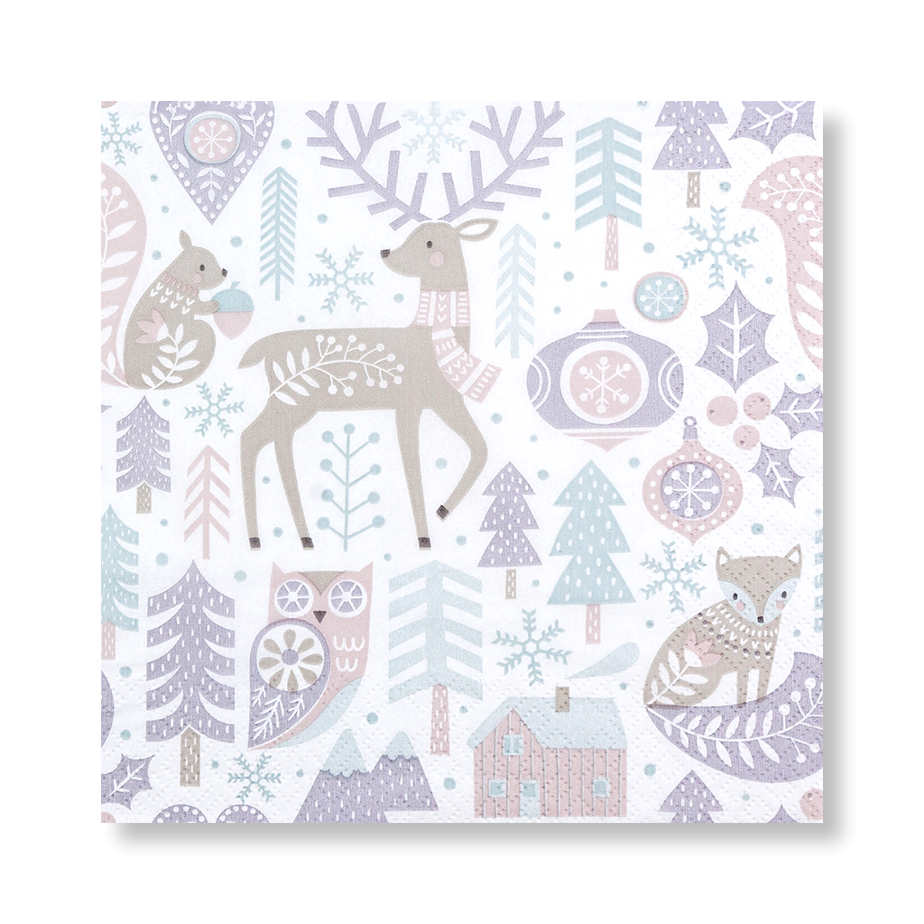 Home Fashion Scandi Pattern pure Lunch-Servietten 33×33 cm