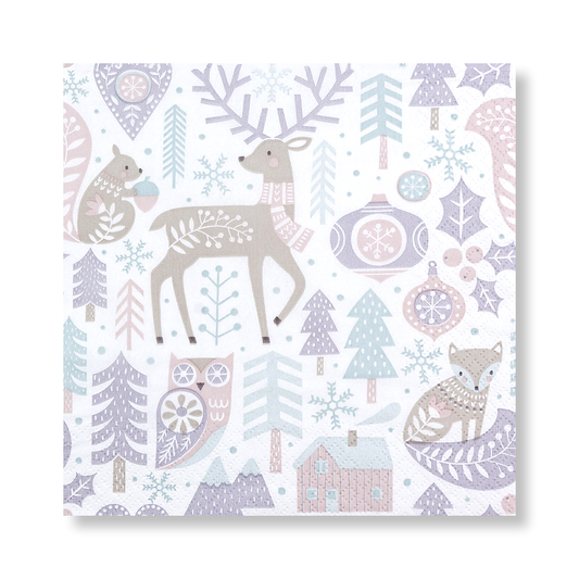 Home Fashion Scandi Pattern pure Lunch-Servietten 33×33 cm