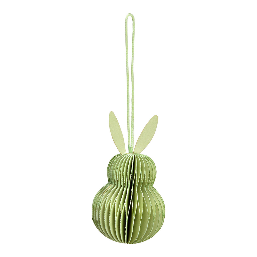 Honeycomb Decoration Dekohänger Hase grün 7 cm