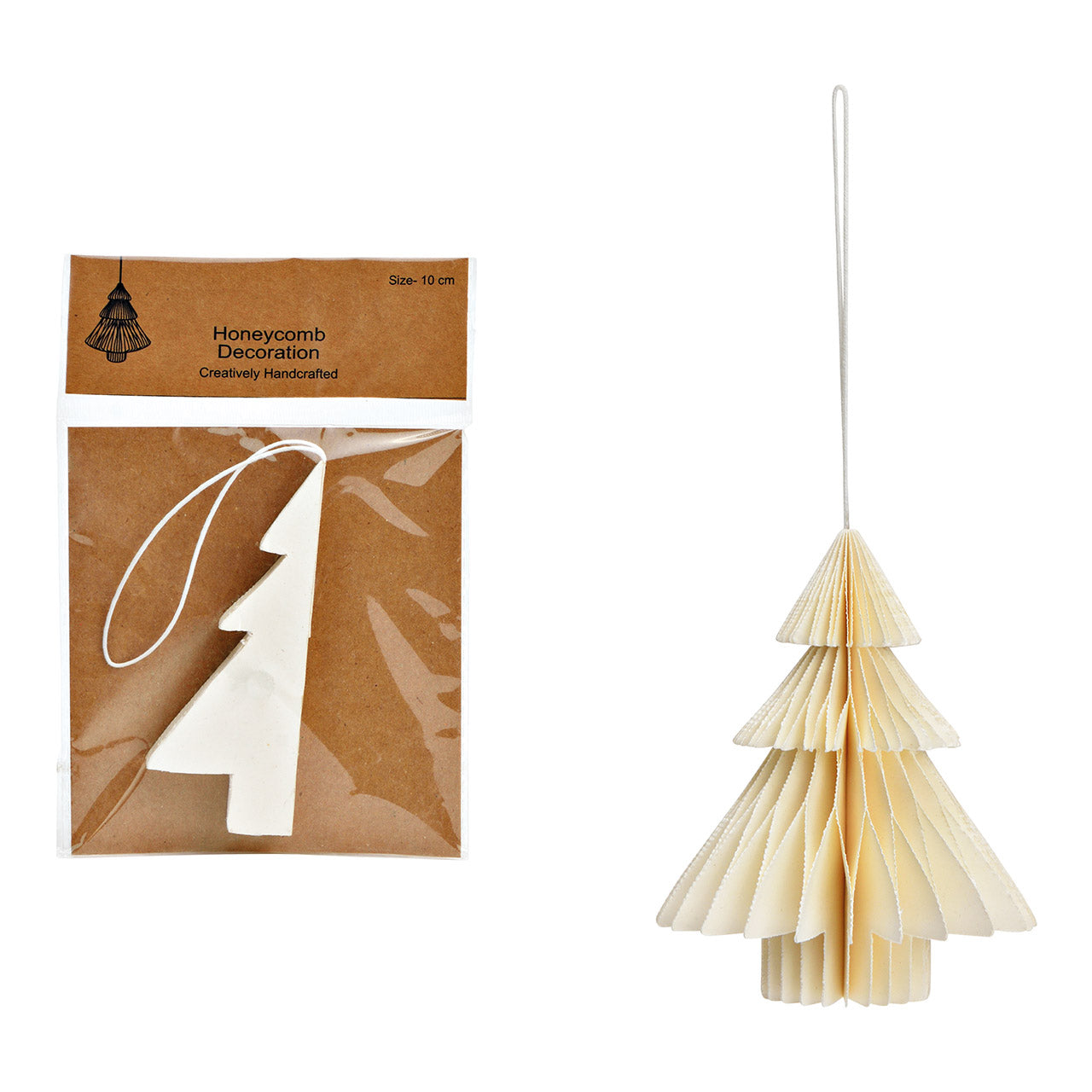 Honeycomb Decoration Dekohänger Tannenbaum weiß