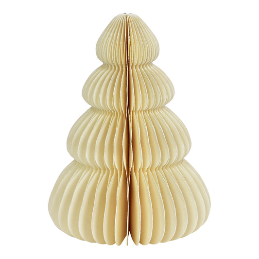 Honeycomb Decoration Tannenbaum elfenbein 15 cm