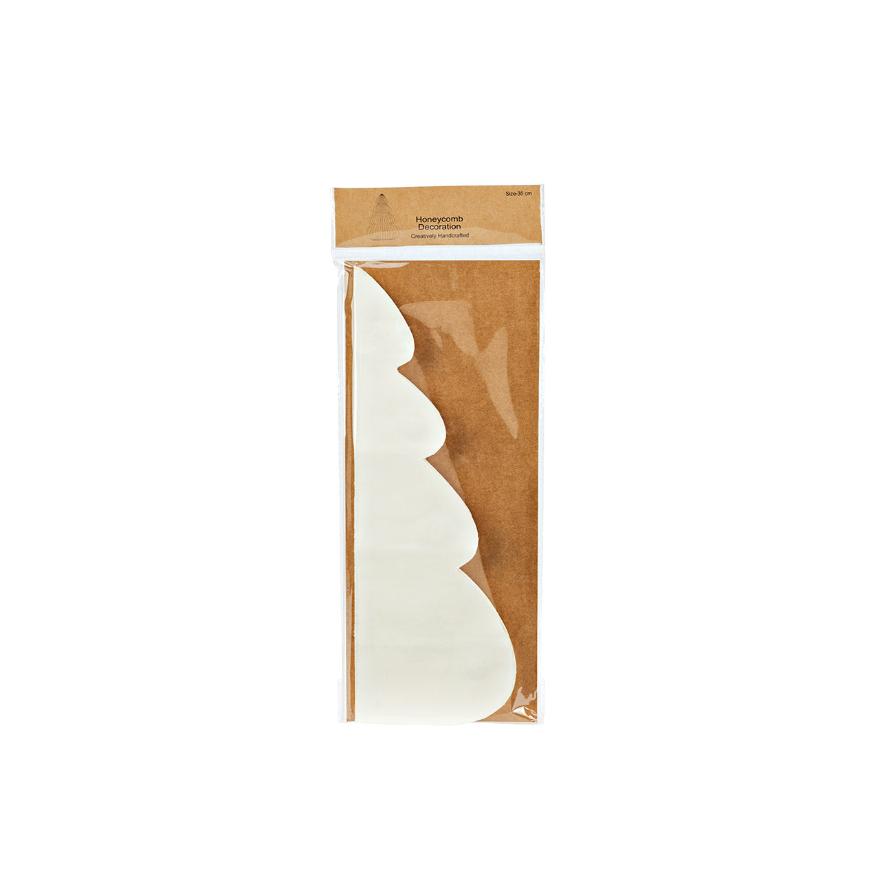 Honeycomb Decoration Tannenbaum elfenbein 30 cm