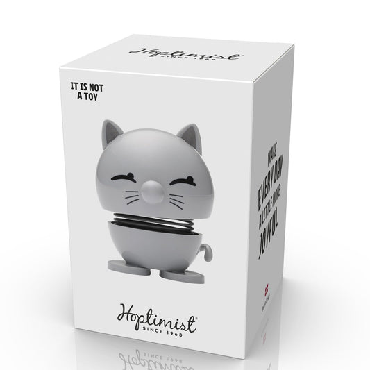 Hoptimist Design Dekofigur Cat light grey