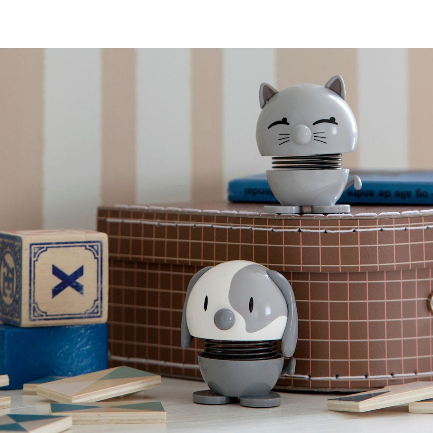 Hoptimist Design Dekofigur Cat light grey