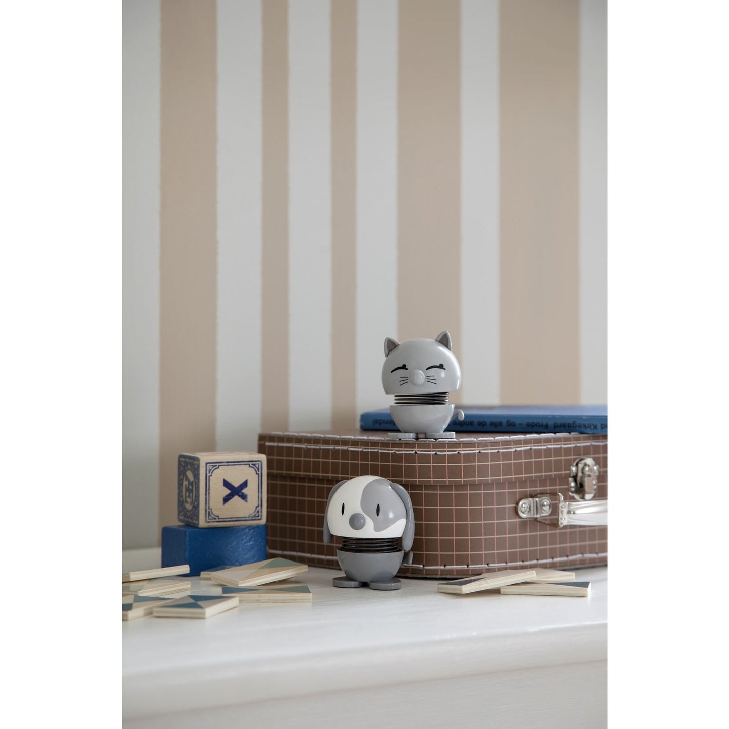 Hoptimist Design Dekofigur Cat light grey