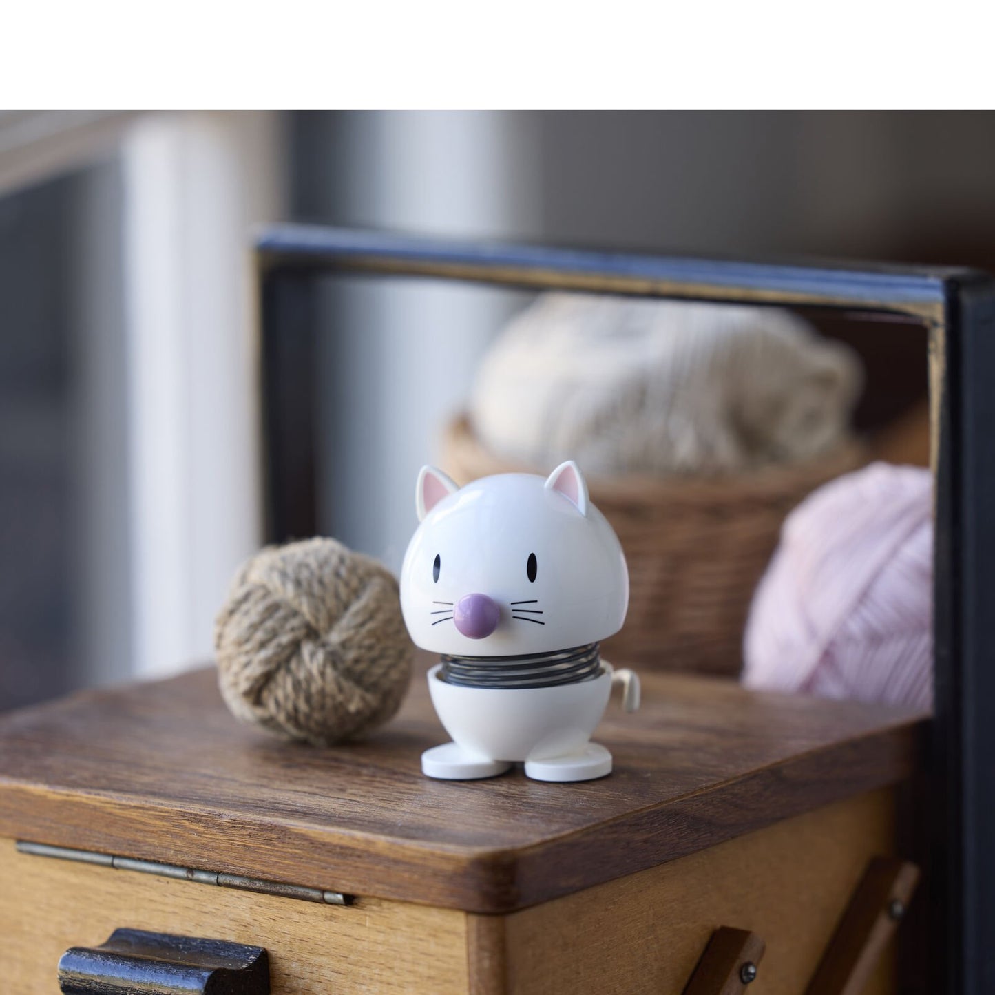 Hoptimist Design Dekofigur Cat white