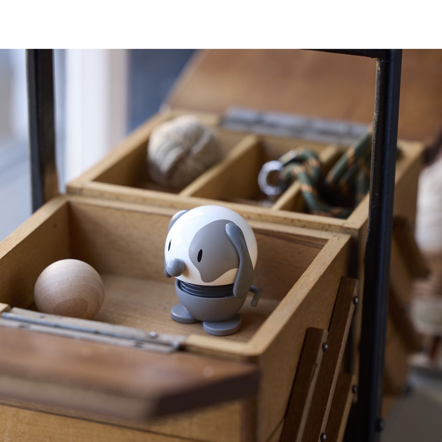 Hoptimist Design Dekofigur Dog cool grey