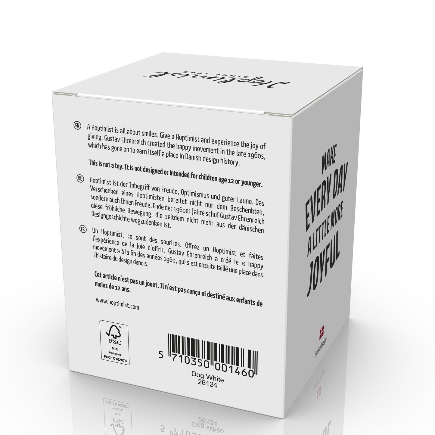 Hoptimist Design Dekofigur Dog white