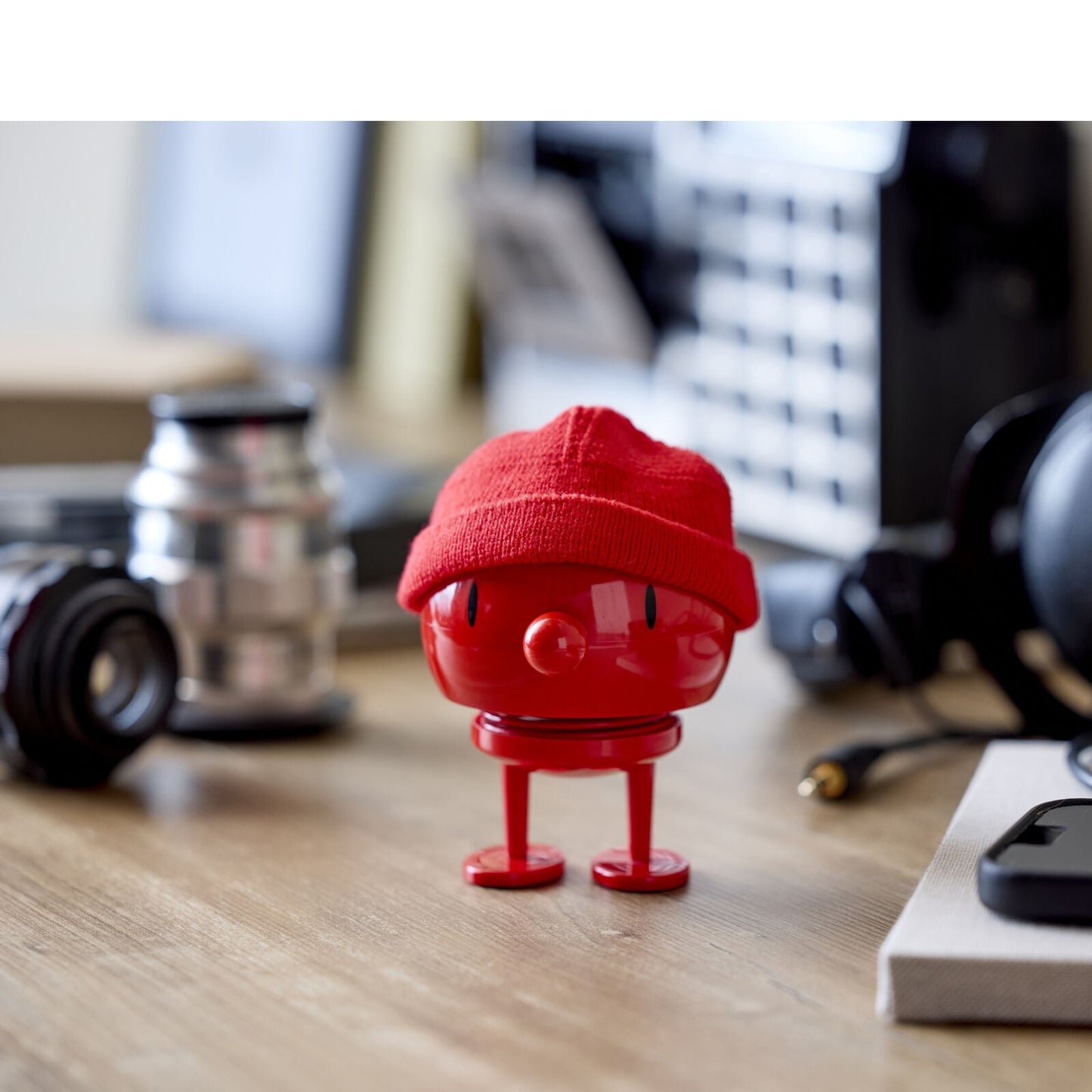 Hoptimist Design Dekofigur Hipster Bumble M red