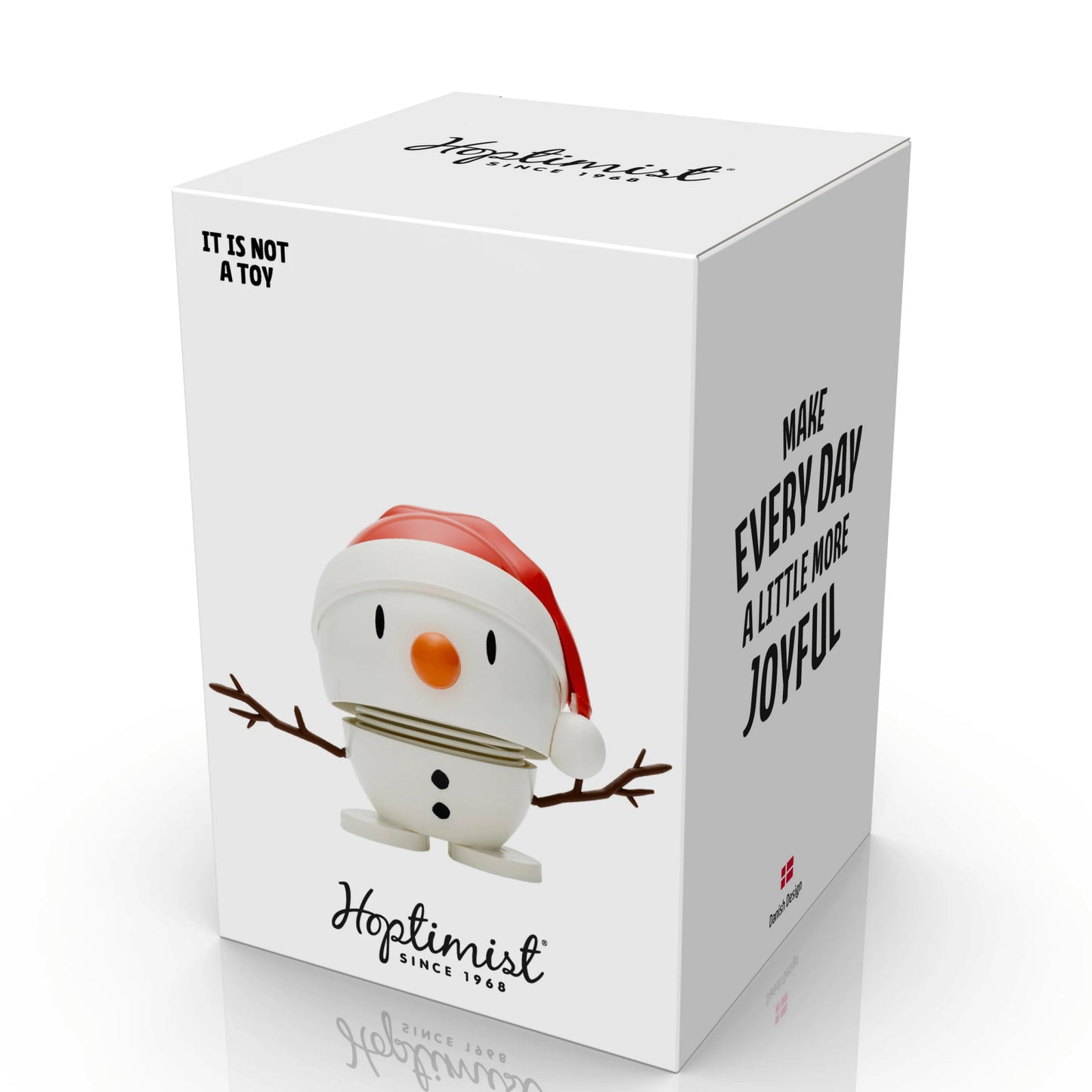 Hoptimist Design Dekofigur Santa Snowman S white