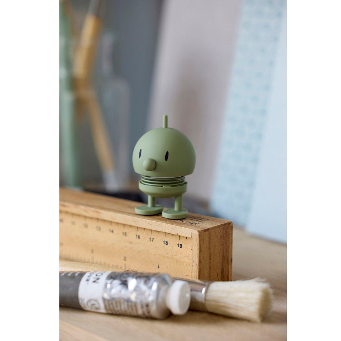 Hoptimist Design Dekofigur Soft Bumble XS olive