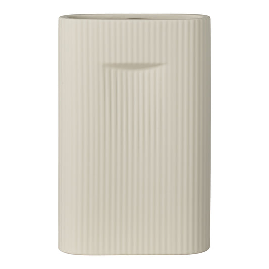 House Nordic Ripple Vase U-Form aus Keramik
