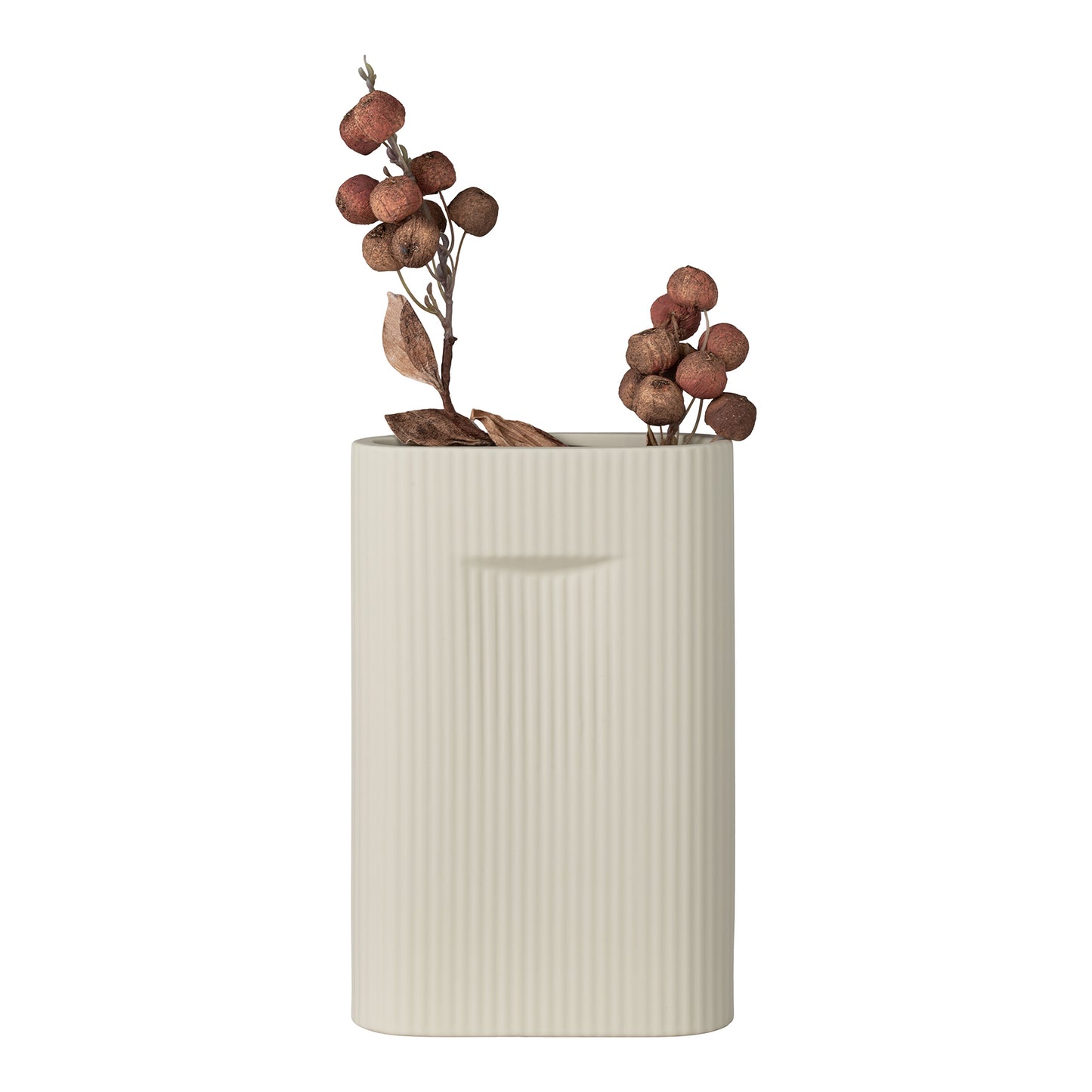 House Nordic Ripple Vase U-Form aus Keramik