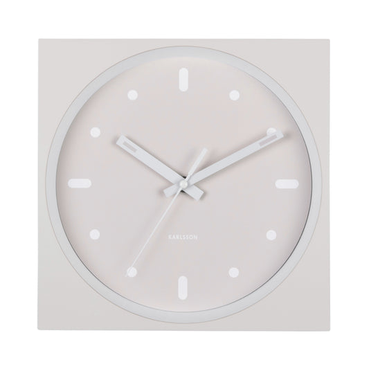 Karlsson Wanduhr Incesante Square warmgrau