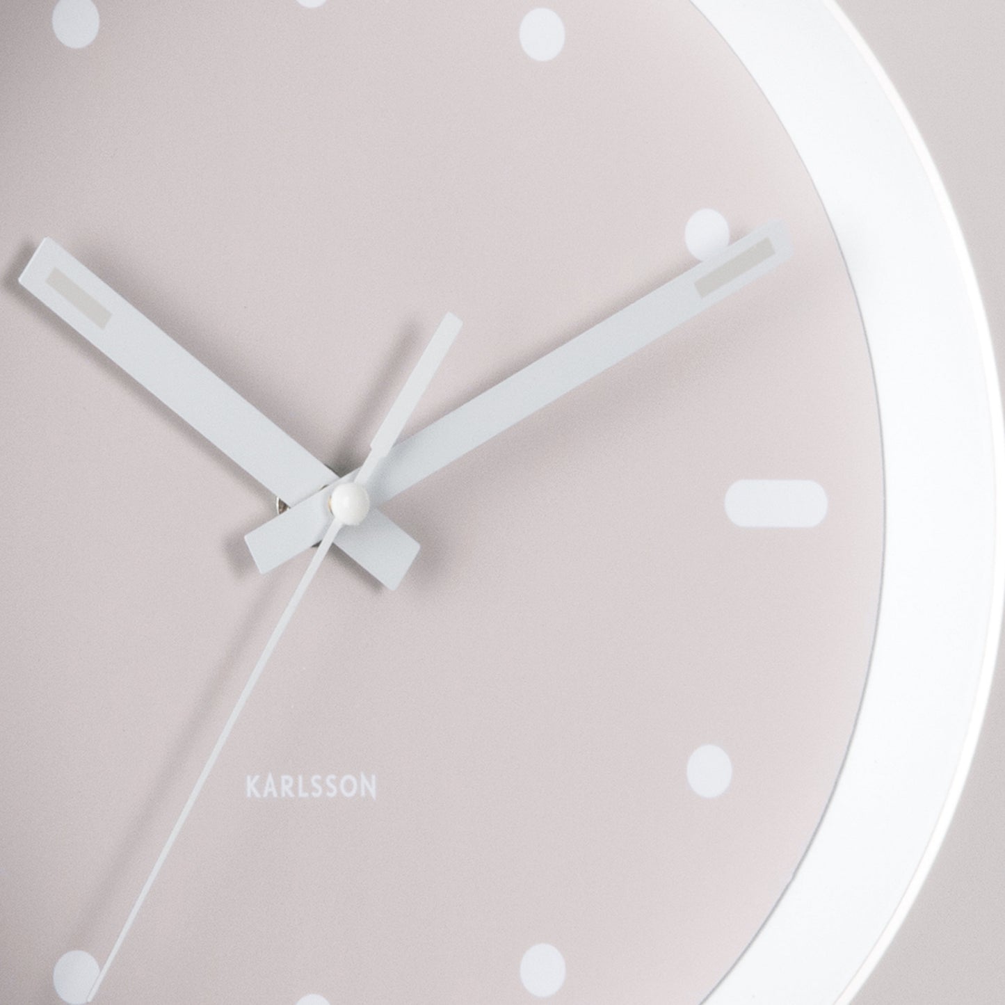 Karlsson Wanduhr Incesante Square warmgrau