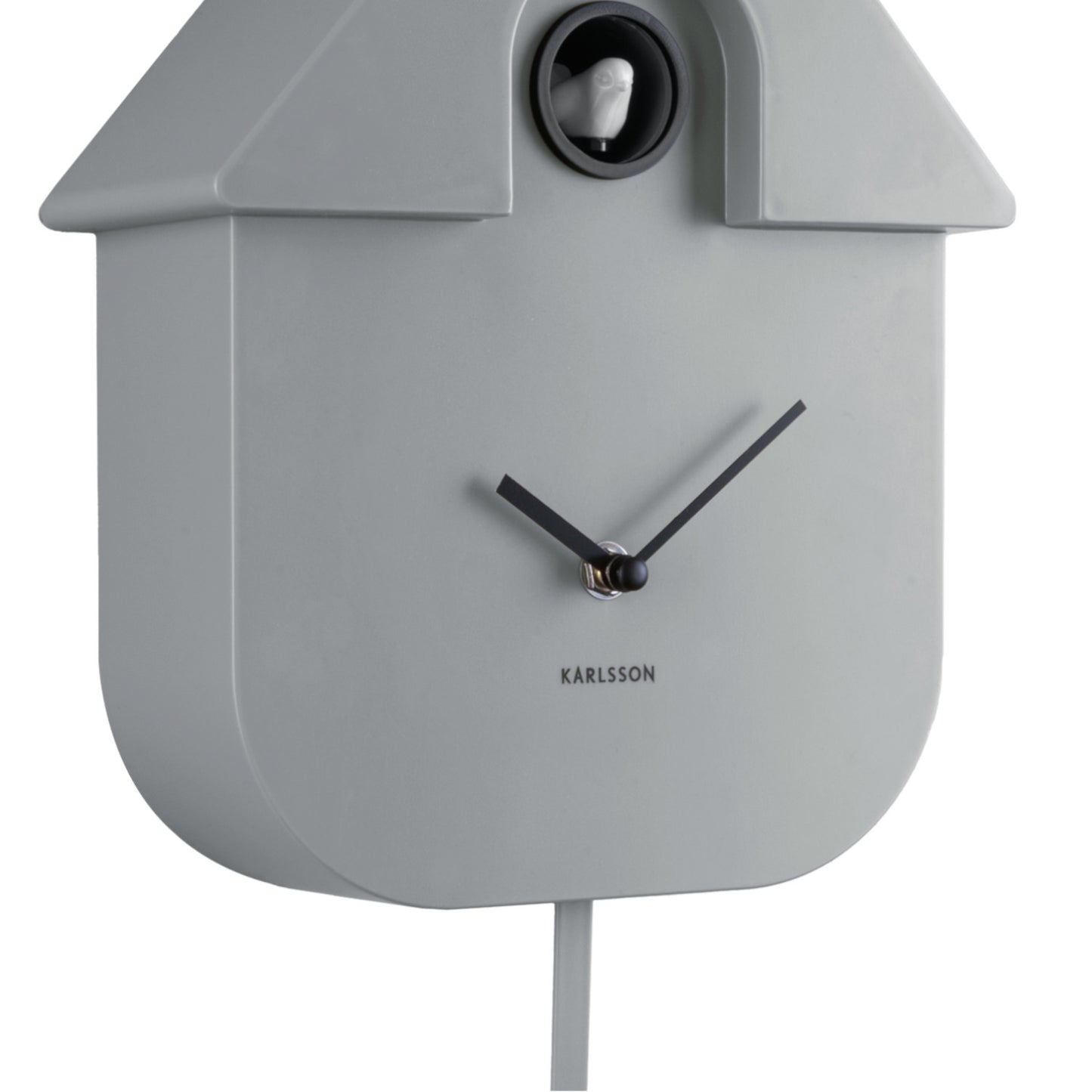Karlsson Wanduhr Modern Cuckoo mausgrau