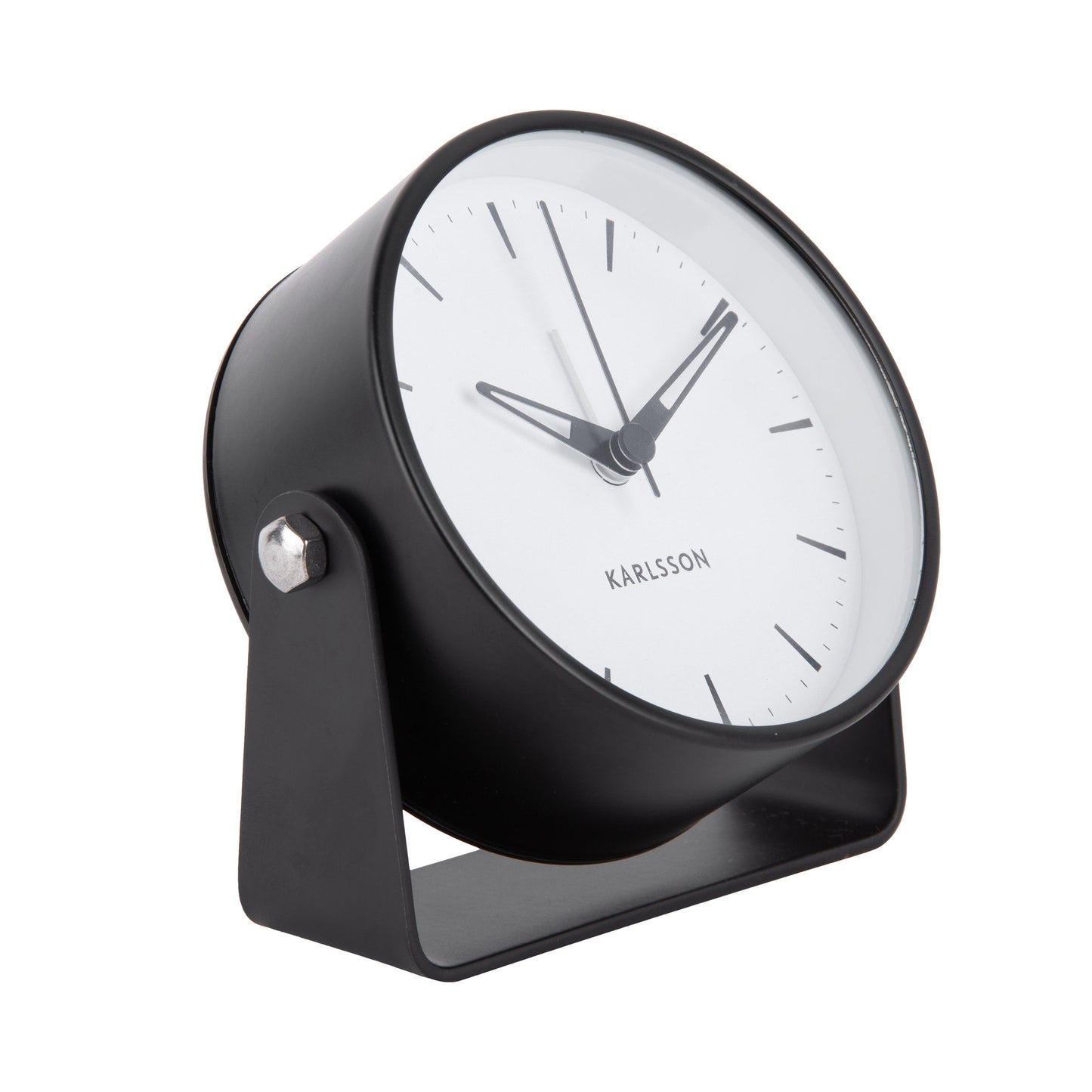 Karlsson Wecker Calm Metall Schwarz