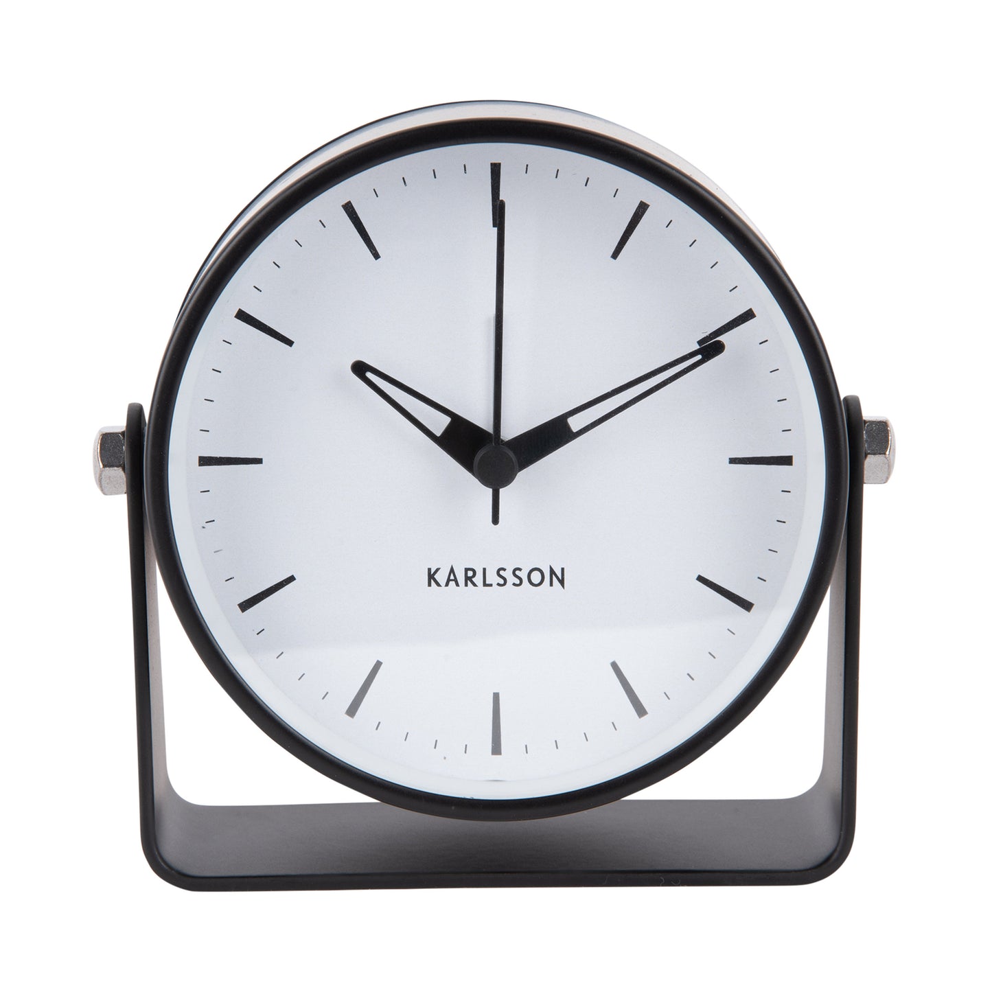 Karlsson Wecker Calm Metall Schwarz