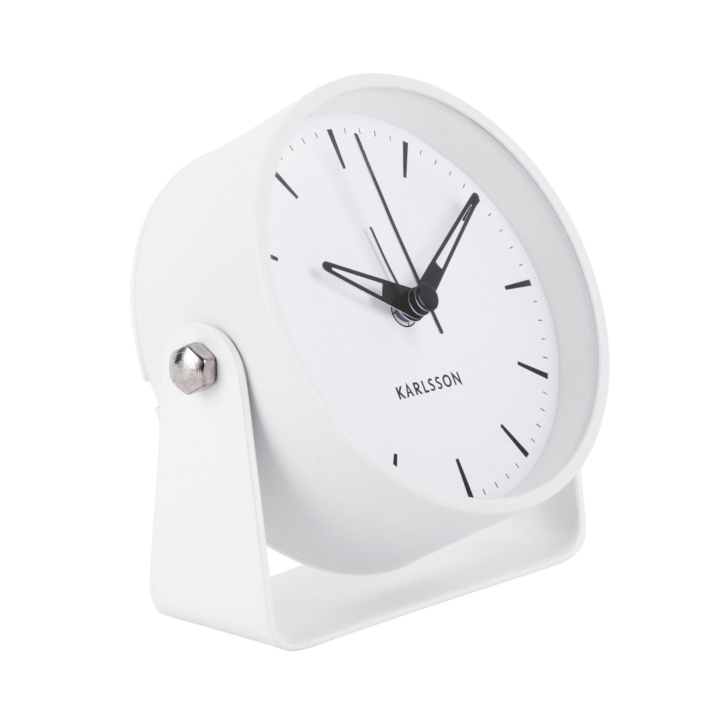 Karlsson Wecker Calm Metall Weiß