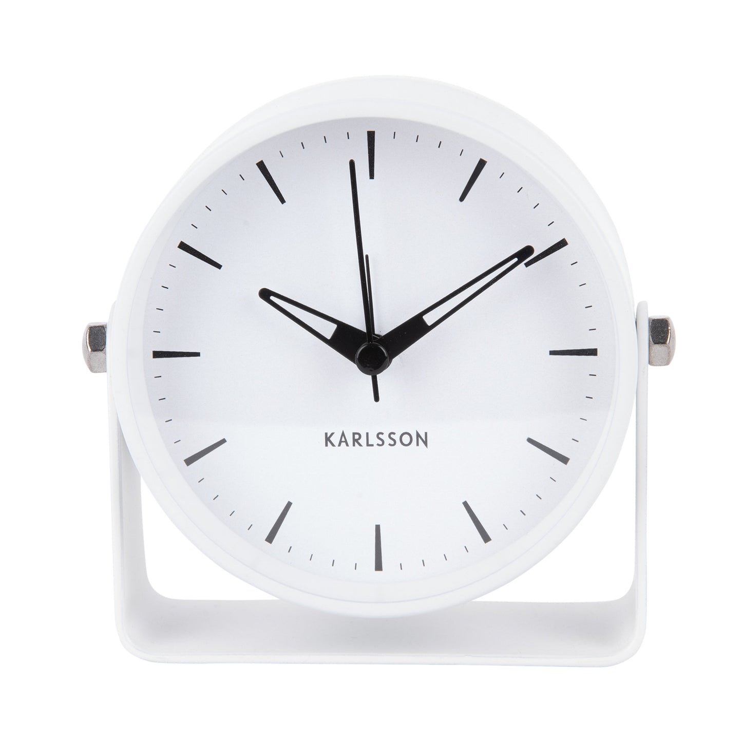 Karlsson Wecker Calm Metall Weiß