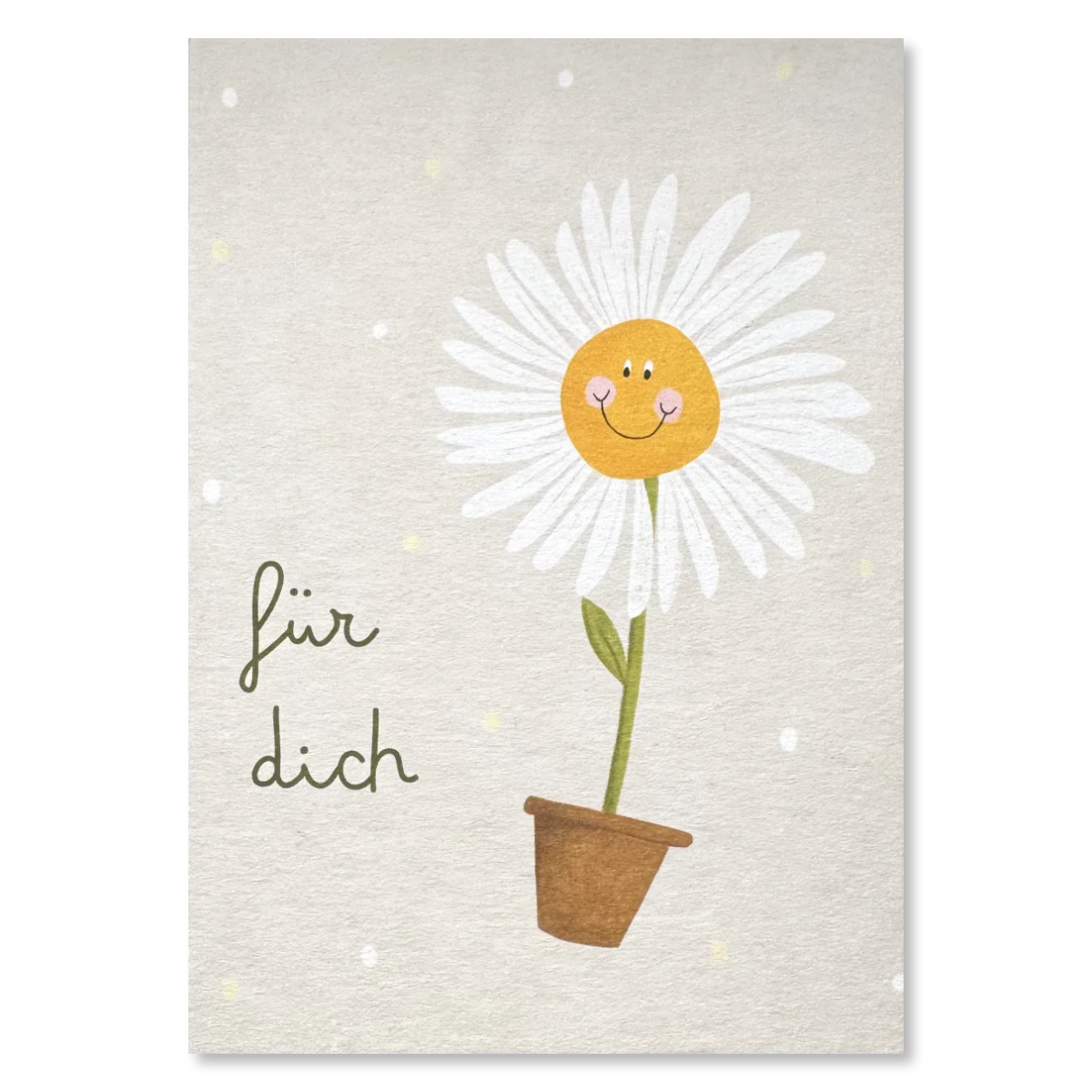 KEITCARDS Grußkarte Blümchen im Topf