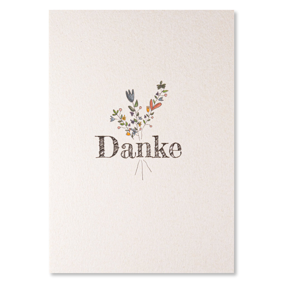 KEITCARDS Grußkarte Danke Blumen