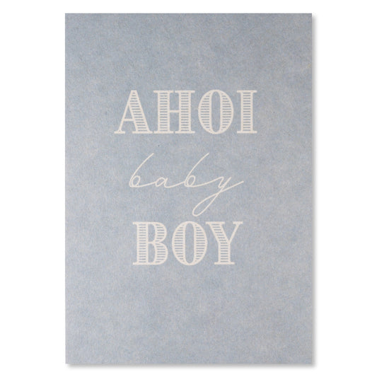 KEITCARDS Grußkarte Ahoi Baby Boy