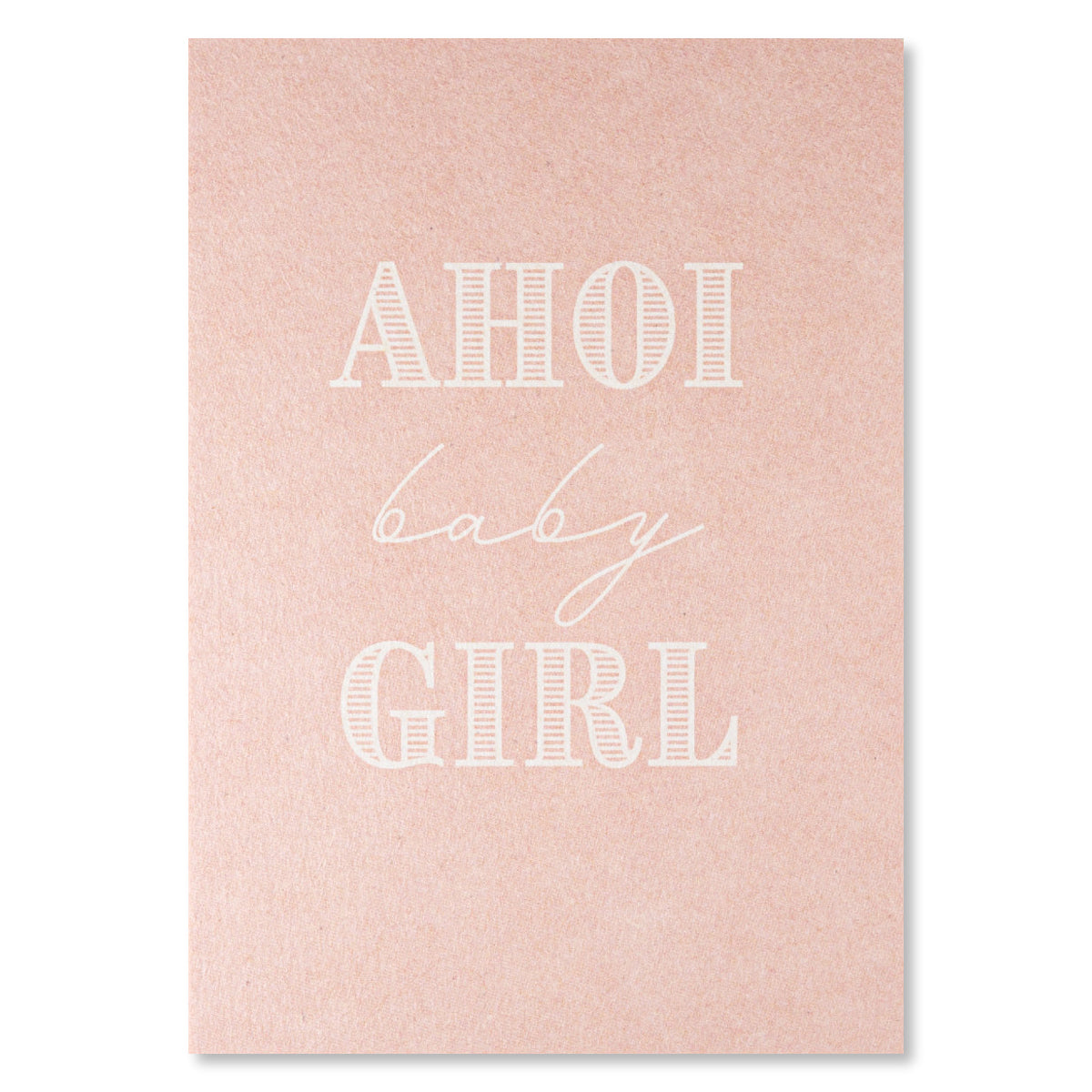 KEITCARDS Grußkarte Ahoi Baby Girl