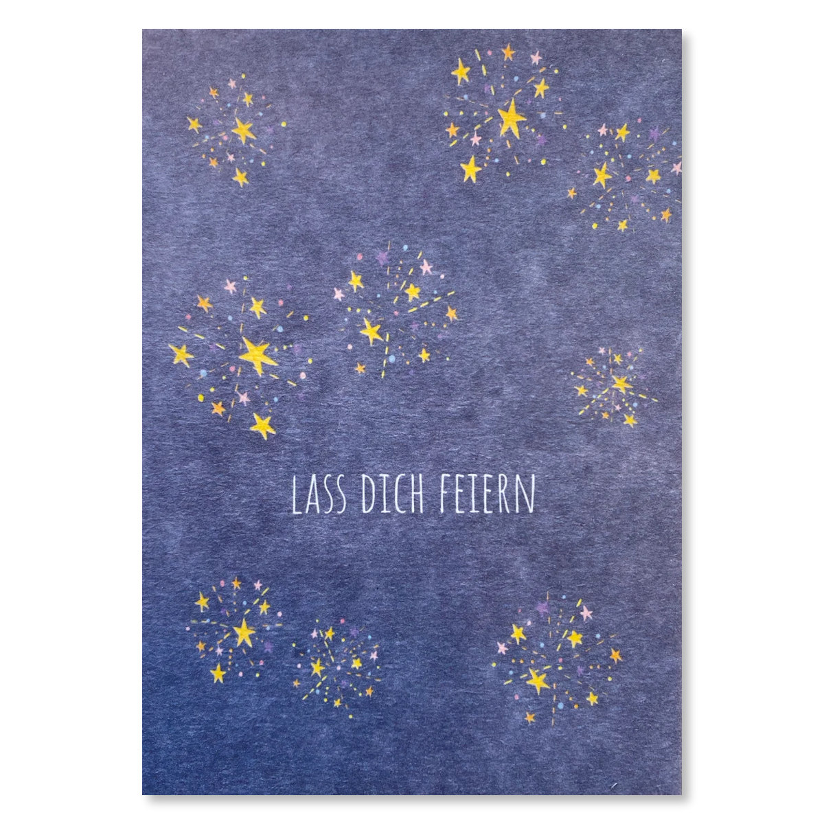 KEITCARDS Grußkarte Feuerwerk Lass Dich feiern