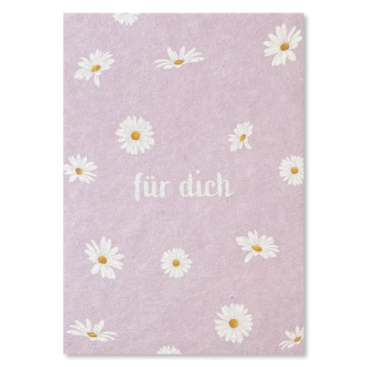 KEITCARDS Grußkarte Gänseblümchen für dich