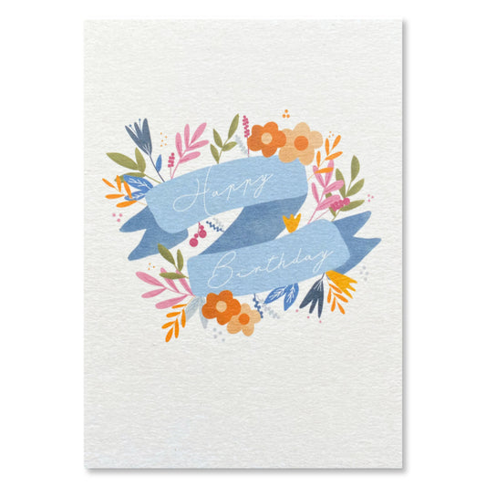 KEITCARDS Grußkarte Geburtstagsschleife