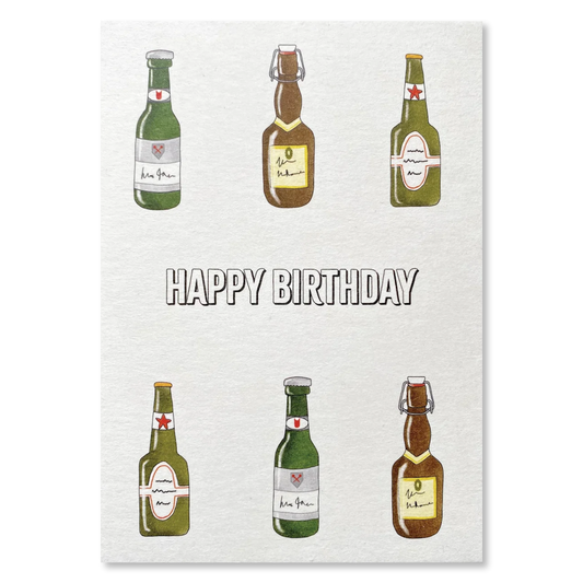 KEITCARDS Grußkarte Happy Birthday Bier