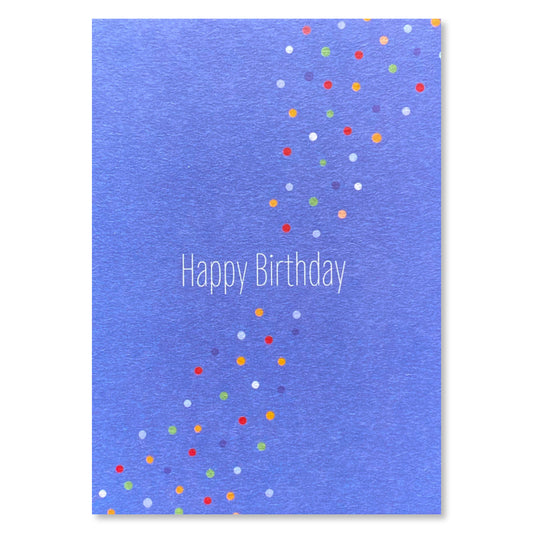 KEITCARDS Grußkarte Happy Birthday dunkelblau