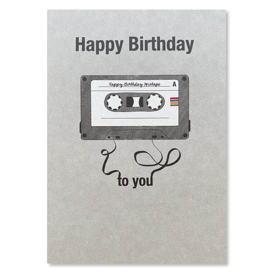 KEITCARDS Grußkarte Happy Birthday Mixtape