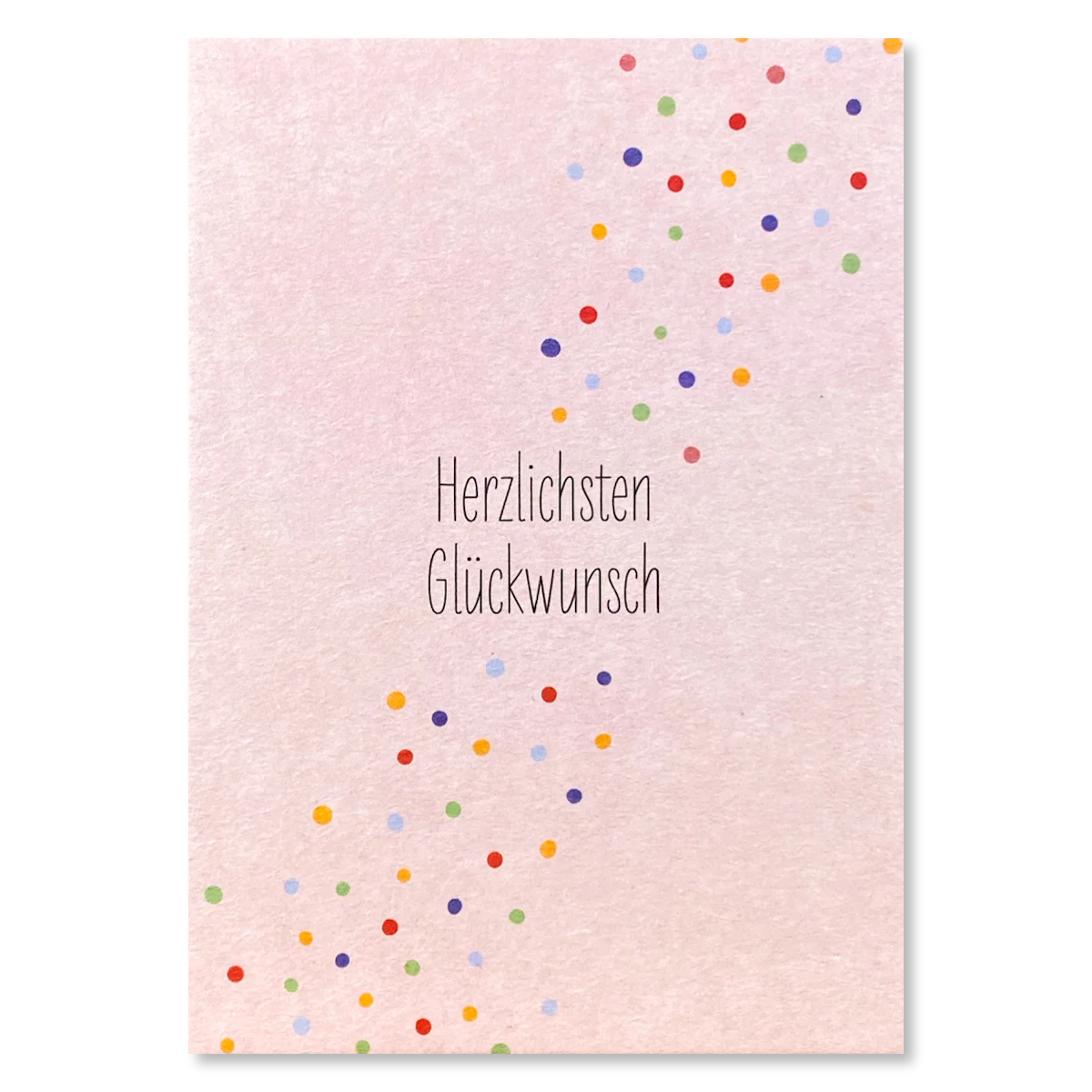 KEITCARDS Grußkarte Herzlichsten Glückwunsch Punkte