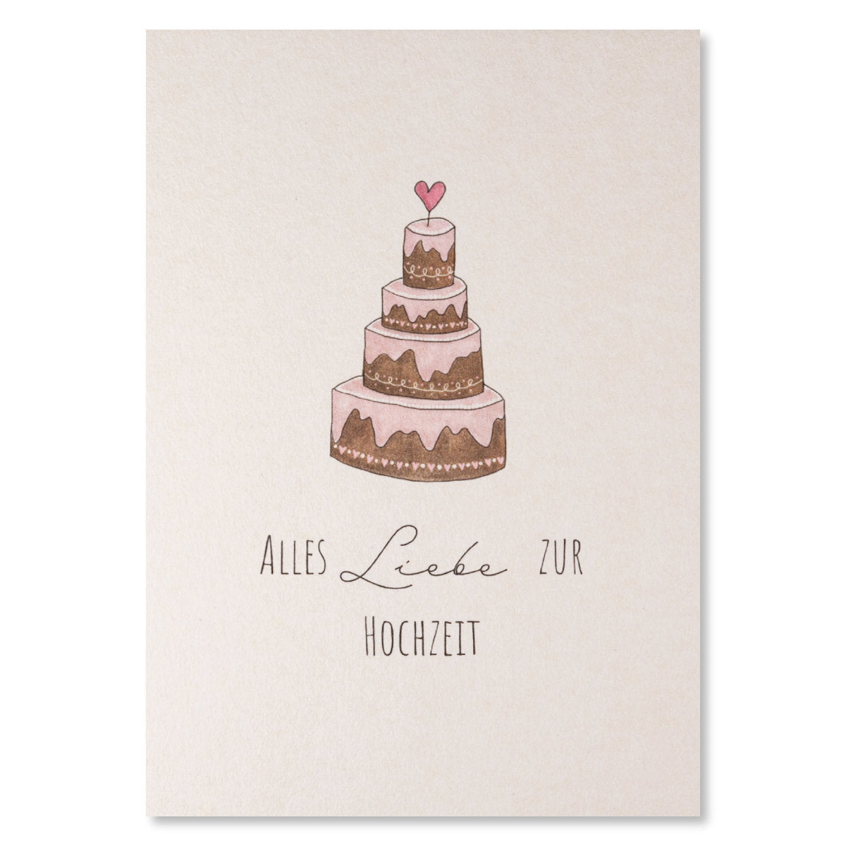 KEITCARDS Grußkarte Hochzeitstorte