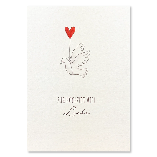 KEITCARDS Grußkarte Taube Hochzeit
