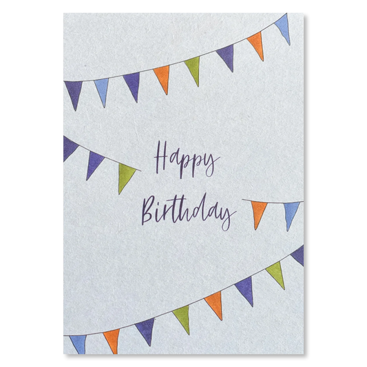 KEITCARDS Grußkarte Wimpel blau