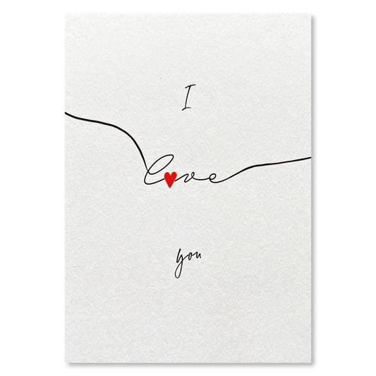 KEITCARDS Grußkarte I love you