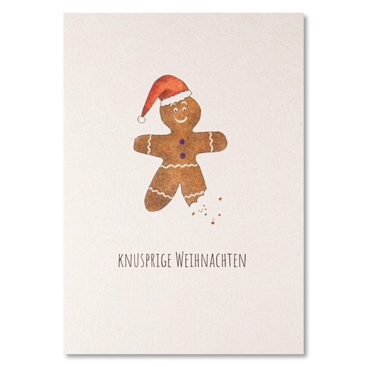 KEITCARDS Grußkarte Lebkuchenmann