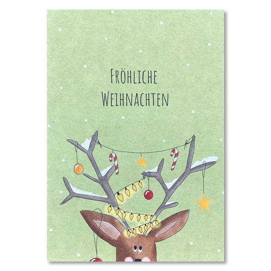 KEITCARDS Grußkarte Rentier